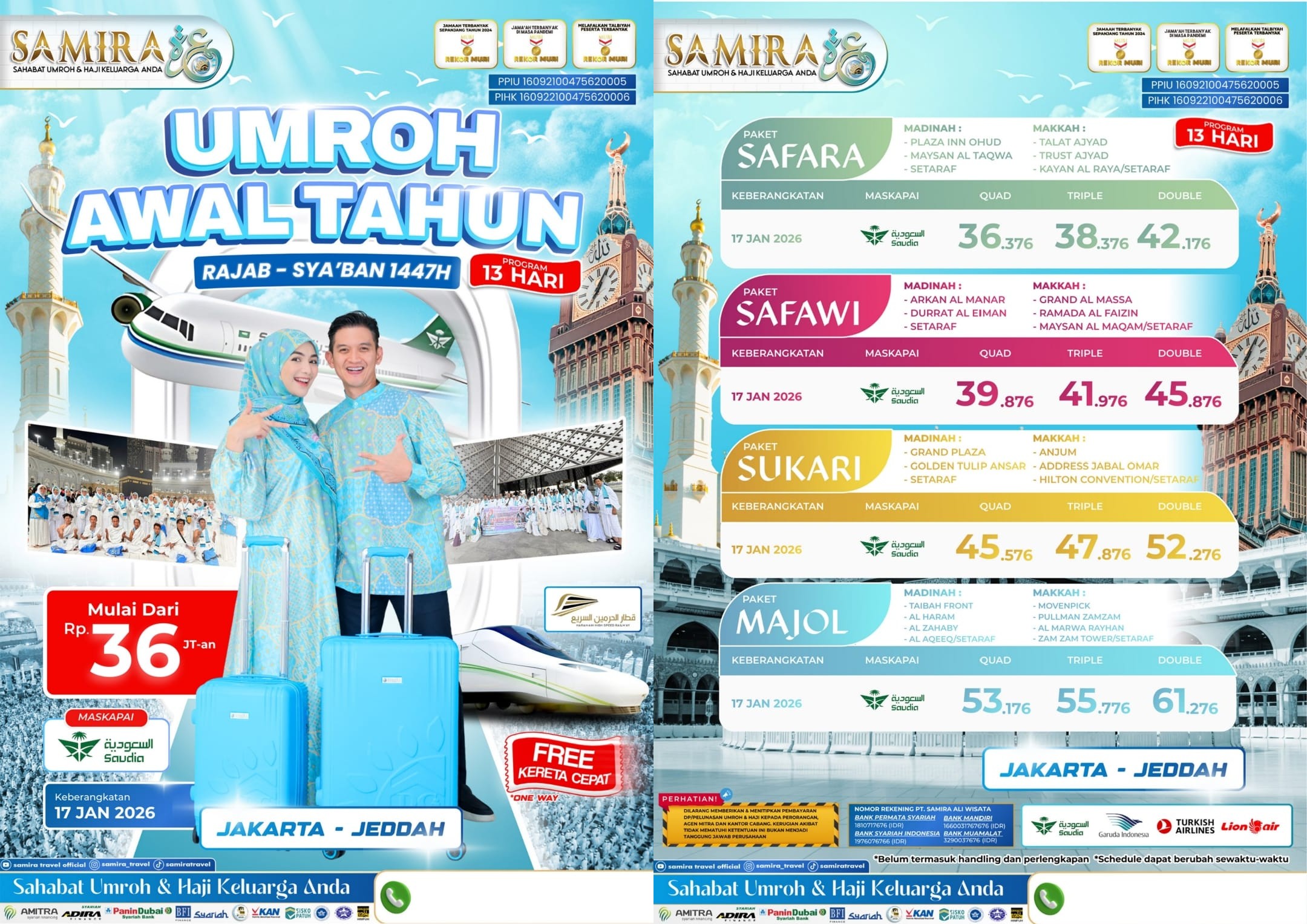 Umroh 13D Jan'26 Jakarta - Jeddah_Saudia Airlines