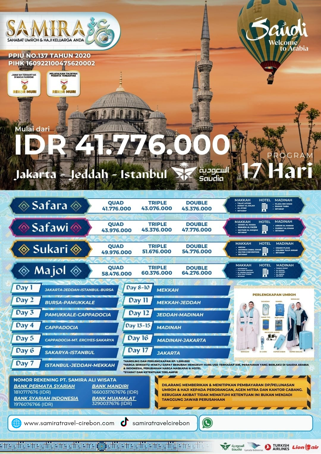 Umroh Plus Turkey 17 Hari (Copy)