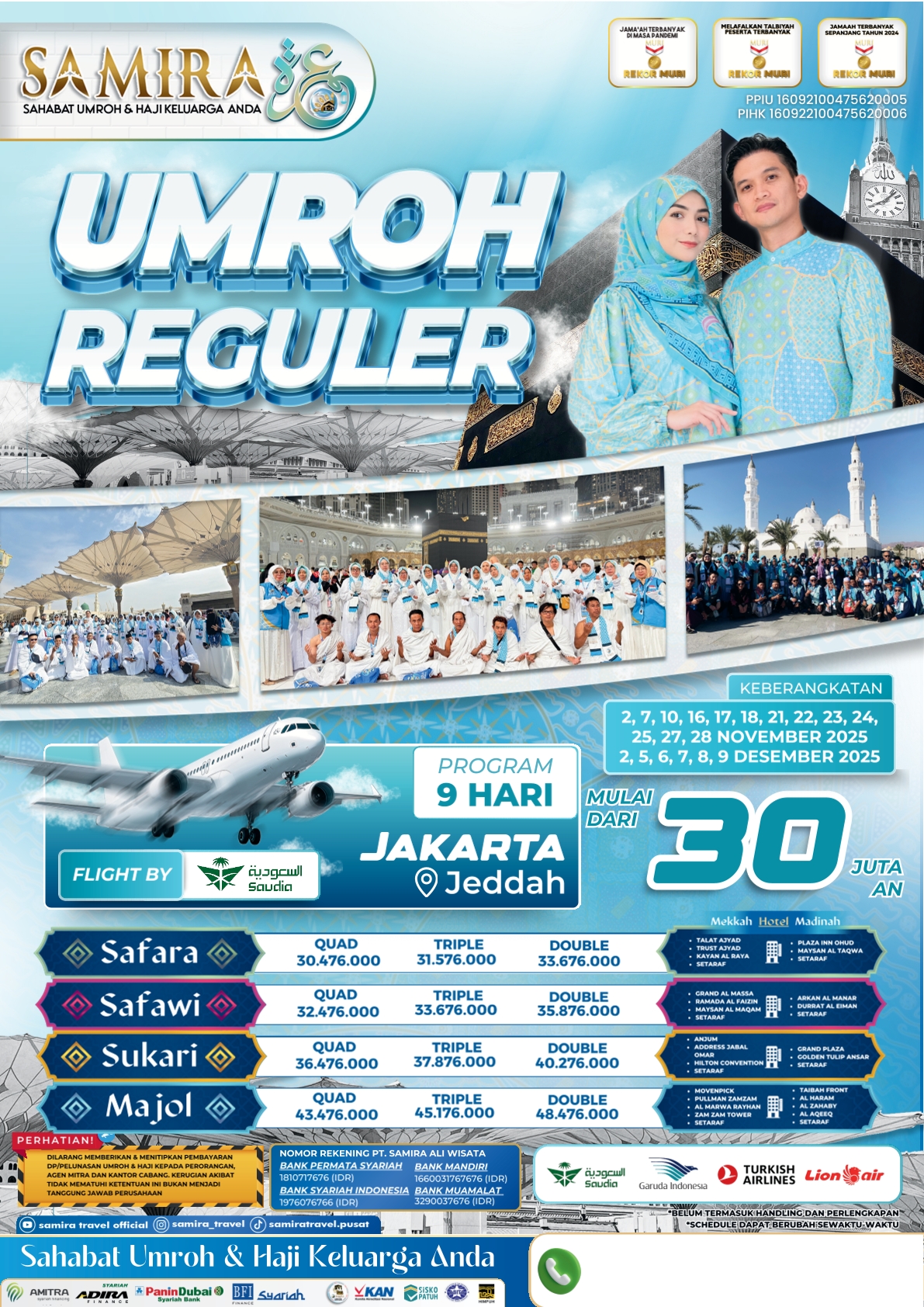 Umroh 9D Nov'25 Jakarta - Jeddah_Saudia Airlines