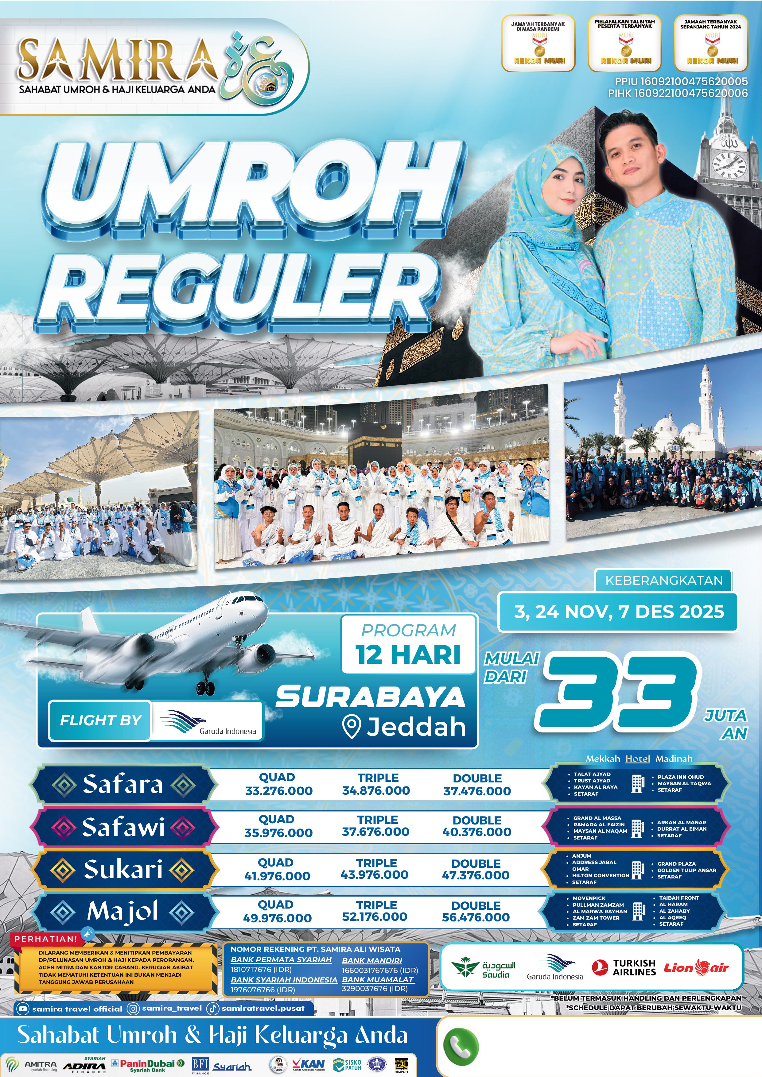 Umroh 12D Nov'25 Surabaya - Jeddah_Garuda Indonesia